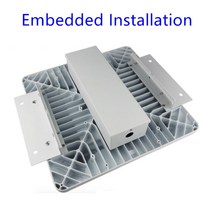 LED 캐노피 빛 60w 80w 100w 150w 뒤뜰 차고 LED 주유소 램프 표면 탑재 recessed 탑재 된 휘발유 역 빛, 02 80W_01 Warm White 3000k, 03 Eebedded Mounted