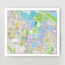[지번]서울시 강서구 마곡 지역 안내도 105cm x 75cm SE, 1.종이코팅