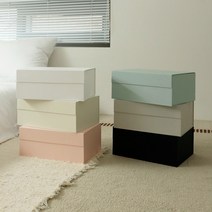 접이식 고급 선물 상자 싸바리 자석 큰 대형 의류 포장 박스 패키지 (S/M/L), L (430x305x165mm), 바닐라