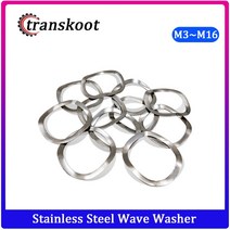 고무오링 패킹 실리콘 오링 고무링 스테인레스 3 웨이브 크레스트 스프링 와셔 가스켓 링 50 개 100 개 M3, 03 m4 100pcs