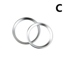 srxtzm car logo ring 스티커 스티어링 휠 장식 스티커 car front trim hood for bmw 3 4 serise m3 m4 f30 f31 f32 f34, 은