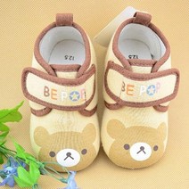 밸크로 곰탱이캐릭터 유아 보행기신발 육아용품 아이보행기