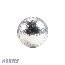 1Pcs 디아 42.7mm 금속 도금 컬러 골프 공 멋진 경기 오프닝 목표 스포츠 이벤트를위한 최고의 선물 내구성 건설, 은