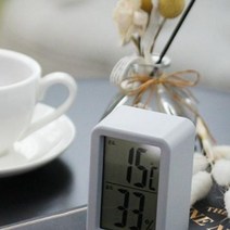 오리엔트 실내 디지털 전자 온습도계 그레이 탁상용, 1, 본상품선택