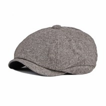헌팅캡 레트로 가죽모자 도리구찌모자 가을 겨울 폴리 에스테르 솔리드 컬러 Newsboy 모자 플랫 피크 캡 남