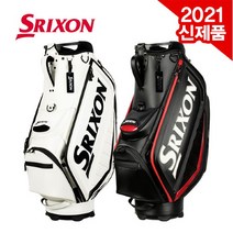 던롭 [2021년신제품]던롭 스릭슨 GGC-20008I PU원단 10.5인치 대용량 스태프백 캐디백, 화이트