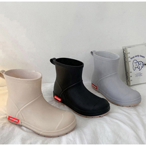 남녀공용 장화 레인부츠 숏 미들 성인 남성용 여성용 키높이 커플장화 (4color)