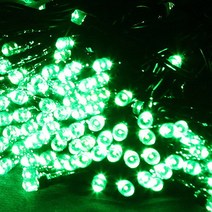 LED300구 무뚜기/크리스마스 트리전구 은하수조명, 300구 지그재그라인, 투명선_녹색 램프