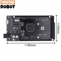 Meg2560 메가 2560 R3 ATmega2560-16AU CH340G arduino용 AVR USB 개발 보드, [03] Black Board, 03 Black Board