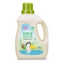 슈가버블 친환경 세탁세제, 4개, 2.4L
