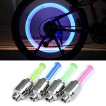 위드 자전거 LED 휠라이트 라이딩 야간, 2개, 블루