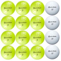 [엑사티앤씨]중고 테일러메이드 화이트 A-급 로스트볼 총집합, 색상:타이틀리스트 컬러|사이즈:A-급 20알, 단품
