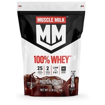 머슬밀크 100% 웨이 프로틴 2.27kg NEW Muscle Milk 100% Whey 5lbs 초코맛, 초코