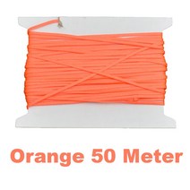 다이빙나이프 폴리 에스테르 플랫 스쿠버 다이빙 릴 다이버 수중 손가락 스풀 코드 로프 스, 09 Orange 50 Meters