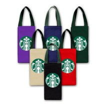 스타벅스 미니텀블러 에코백 가방 환야 8컬러 스타벅스 미니 파우치, 사각디자인, 그린