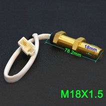 자동차 게이지52mm 3 in 1 디지털 수온 게이지 오일 압력 전압계 알람 빨간색 백라이트 측정기 9-32V, 17 Tacho sensor M18