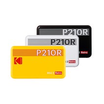 코닥 미니 2 레트로 KODAK P210R 휴대용 포토프린터 핸드폰 사진인화기 (카트리지 8매 내장), 없음, 화이트