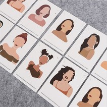 악세사리 포장 종이 택 귀걸이 목걸이 선물(종이100p)