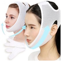 H 통풍 V라인 리프팅밴드/얼굴밴드 페이스라인 브이라인 이중턱 교정기 얼굴윤곽 탄력밴드, 1)통풍 V라인 리프팅밴드(오픈형)