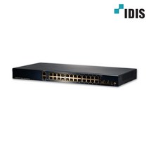 [아이디스] DH-2026PFN (24채널 기가비트 PoE 스위치 허브 (GPS NTP 서버))