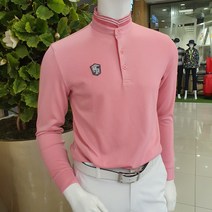 [임페리얼] 봄 가을 간절기때 입기좋은 남성 사선 쁘띠 차이나 요꼬에리 긴팔 티셔츠 I0Z1103 인천논현, 110, 핑크