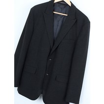 (XL)헤지스 정장 슈트 자켓 블레이저 차콜 울 모 빅사이즈