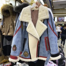 여성 데님 청자켓 코디 카라 라이더 자켓 스티치 양털 가디건 파카 벨벳 진 코트 턴다운