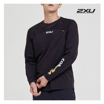 2XU 2XU 글로벌 남성 코듀라 긴팔 티셔츠_X0LM13132BLK