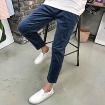 용된다 남자 코듀로이 테이퍼드핏 골덴바지