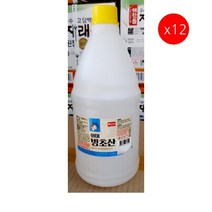 [더착한푸드]빙초산(화미 1.5L) 12개 식자재마트 대용량 업소용 화미빙초산 희석용식초 요리용식초 식용빙초산, 1.5L