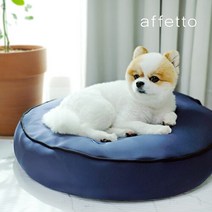 도그씨 아페토 마약방석 마이크로 비즈원형방석 네이비, 단품