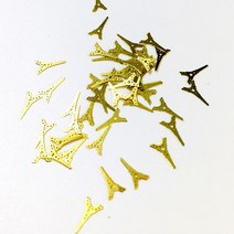 우드 필러 코킹 실리콘 월드 1 박스 반짝이 금속 프레임 UV 에폭시 수지 쥬얼리 필러 DIY 공예 네일 아트, 17 Iron Tower