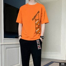 가바바 남성 반팔 트레이닝복 세트 유니크함과 모던함이 공존하는 여름 트레이닝복 세트 G60315