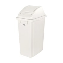 프랑코 퍼블릭 휴지통50L (슬림푸쉬), 화이트, 1개