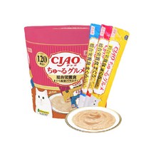 츄르 구루메 고양이 간식 참치 SC-211 세트 40p x 3종, SC-215 종합영양식 참치 해산물 버라이어티, 1세트