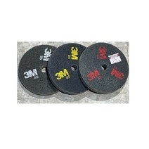 3M 수세미휠 8인치 이바리제거 빠우휠 수세미휠페파 탁상그라인더용 부직포휠, #120(흰색/CRS)