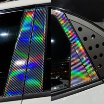 [AM] 올뉴k7 레이저카본홀로그램 BC필러 데칼스티커