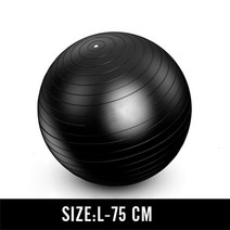 짐볼 보수볼 토닝볼 하프 토구 땅콩 55-75cm 농축 필라테스 요가 공 여성용 볼라 필라테스 피트니스 체육관 균형 fitball 운동 운동 안정성 스위스 공, 블랙 75cm