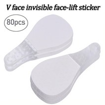 리프팅밴드 40/80 개/대 테이프 얼굴 보이지 않는 성형수술 장치 여우 눈 모양 V 페이스 슬리밍 스티커 스킨 케어 도구, 02 Type1-80pcs