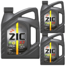 SK 지크 ZIC X7 LS 5W30 C2/C3 6L x3개 DPF 디젤합성유, 상세페이지 참조