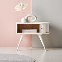 아이시 원목 슬라이딩 템바보드 협탁(착불), 방향:좌형|색상:월넛그린