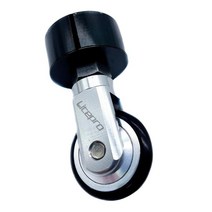 접는 자전거 바퀴 33.9mm 시트 포스트 롤러 여행 접힌 자전거 운송 여행을위한 보조를 밀어 걷기, 골든, 알루미늄 합금 고무
