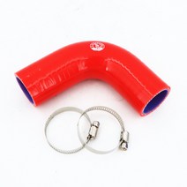 자동차냉각 부품 용품 16mm 90 도 엘보 실리콘 고무 조이너 벤드 0.63 인치 인터쿨러 냉각수 호스 클램, 09 25mm Black