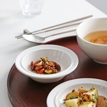 시라쿠스 메이플 빈티지 찬기(소) 13cm 7color 반찬그릇 종지 볼그릇 도자기그릇 홈카페, 화이트