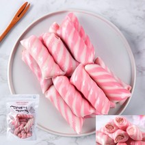 꽈배기 딸기 앙금 가래떡 500g 굳지않는 딸기 디저트떡