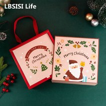 오르골 크리스마스 소품 뮤직박스 회전목마 우드 보석함 연말선물 발레리나 오너먼트 5pcs 종이 상자 선물 스낵 마카롱 쿠키 포장 decora santa 호 새해 amp, 24.3x24.3x5.7cm, 5개