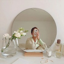소프트 라운드 거울 _무테, 30cmX30cm