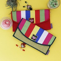 누빔장지갑 색동 비단 장지갑5colors 누빔지갑파우치 누빔 장지갑 패션장지갑