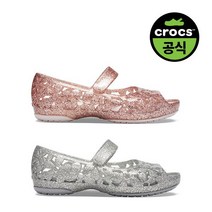 [크록스] 공식 키즈 CROCS ISABELLA FLOWER FLAT K 2종 택1 (20