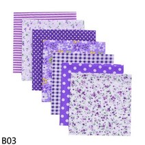 25x25cm 또는 50cm x 코 튼 원단 인쇄 된 천으로 DIY 봉 제 공예 재료에 대 한 손수 패치 워크 바느질 퀼트 패브릭 린넨코튼원단, 03 B03-7Pcs